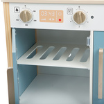 Wooden kitchen with accessories