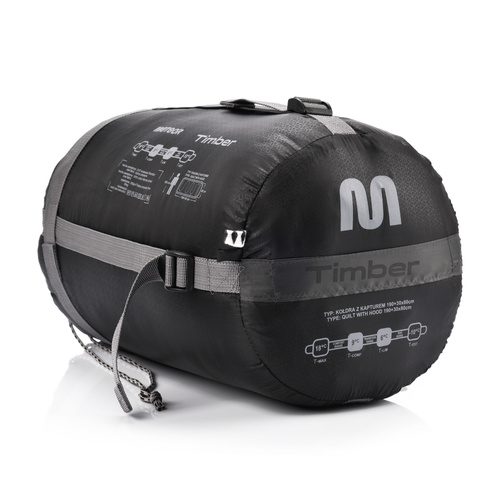 Meteor Sleeping bag Timber cotton black