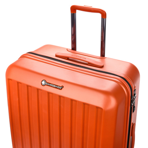 Duża Walizka SwissBags Cosmos 77cm Ciemny pomarańczowy