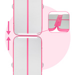 Nadmuchiwana ścieżka akrobatyczna Meteor 300 cm różowy