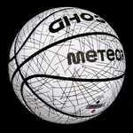Piłka do koszykówki Meteor Ghost odblaskowy biały 7
