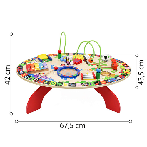 Wooden educational table