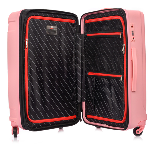 SwissBags Tourist Medium Suitcase 65cm Pink