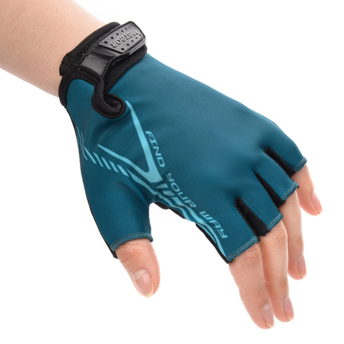 Bike gloves Meteor MX11 L dark blue/light blue