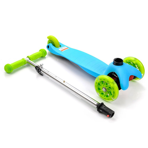 METEOR SCOOTER THREE-WHEEL WITH LED WHEELS TUCAN blue-green