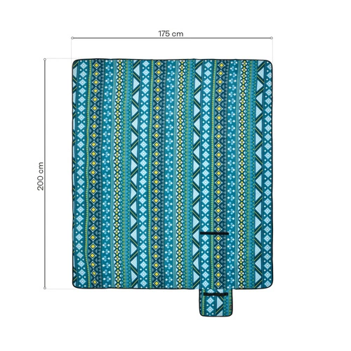 Picnic Blanket Meteor XL 175x200 cm diamonds