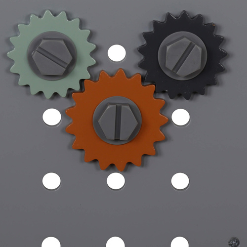 Wooden tool bench with accessories