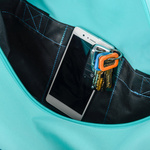 Torba fitness Meteor Siggy 25 l niebieski/miętowy