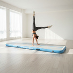 Inflatable air track Meteor 500 cm light blue