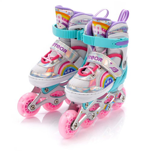 Rolki 4w1 Meteor dla dzieci S 30-33 Rainbow