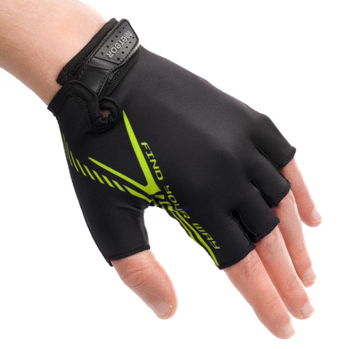 Bike gloves Meteor MX12 L black/neon yellow