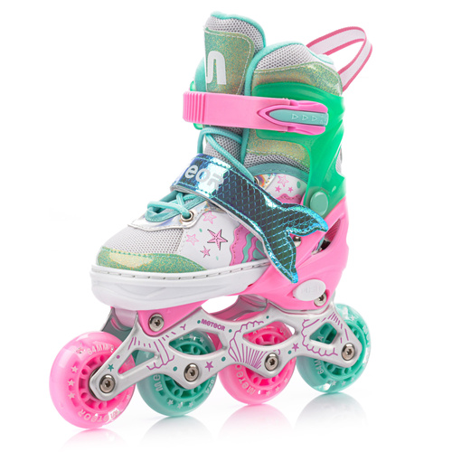 Inline skates Meteor 4in1 Mermaid pink M 34-37