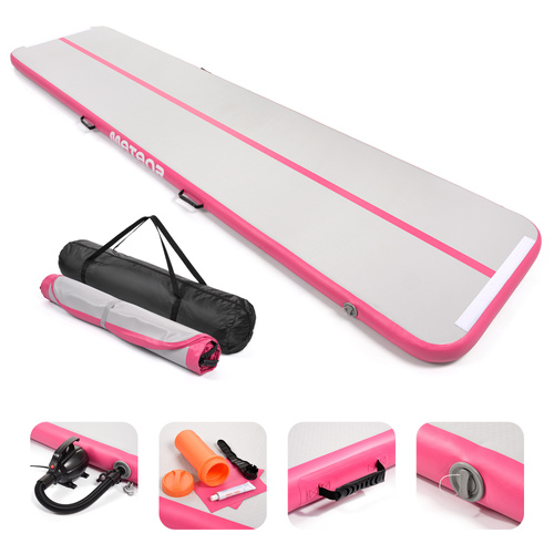 Nadmuchiwana ścieżka akrobatyczna Meteor 400 cm różowy