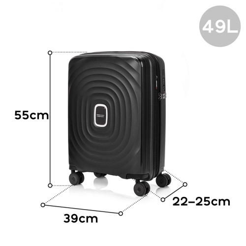 Walizka Kabinowa SwissBags Echo 55cm Czarna