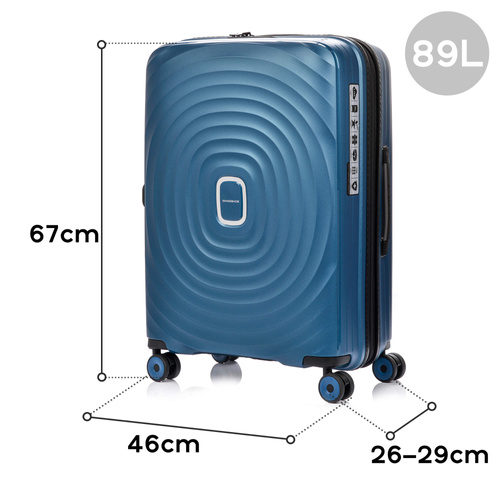 SwissBags Echo Medium case 67cm Blue