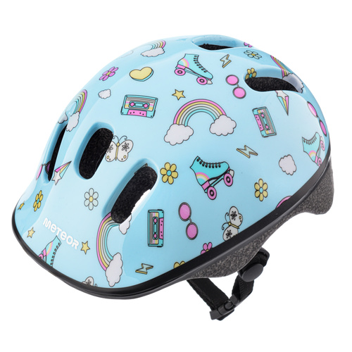 Kask rowerowy dla dzieci Meteor KS06 XS 44-48 cm Rainbow
