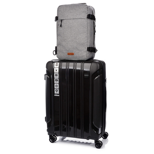 Plecak kabinowy Meteor Hermod 20 l szary melanż