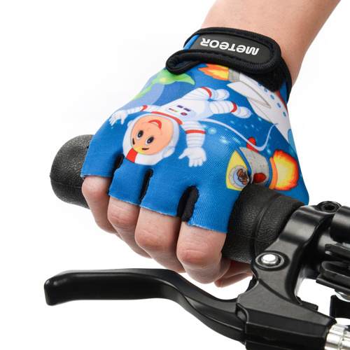 Meteor Kids XS Space cycling gloves
