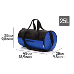 Torba fitness Meteor Siggy 25 l czarny/granatowy