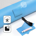 Inflatable air track Meteor 500 cm light blue