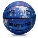 Piłka do koszykówki Meteor Fluo niebieski/biały 7
