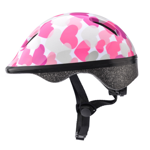 Kids bike helmet KS06 S 48-52 cm Pink hearts