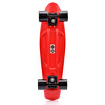 Plastic skateboard Meteor red/black/black
