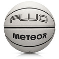 Piłka do koszykówki Meteor Fluo biały/neonowy zielony 7