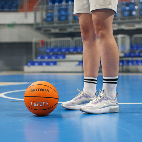 Piłka do koszykówki Meteor Layup 5 pomarańczowy