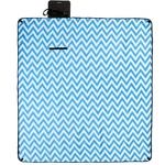 Picnic Blanket Meteor XL 180x200 cm Zigzag blue