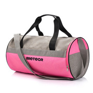 Torba fitness Meteor Siggy 25 l jasnoszary/różowy