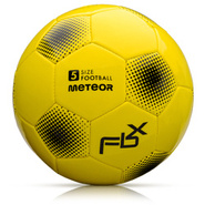 Piłka nożna Meteor FBX 5 neonowy żółty