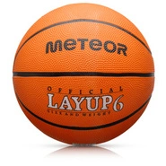Piłka do koszykówki Meteor Layup 6 pomarańczowy