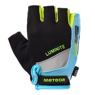 Rękawiczki rowerowe Meteor Gel GX38 XS niebiesko-zielony