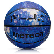 Piłka do koszykówki Meteor Fluo niebieski/biały 7