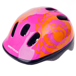 Kask rowerowy Meteor MV6-2 XS 44-48 cm Big Flower