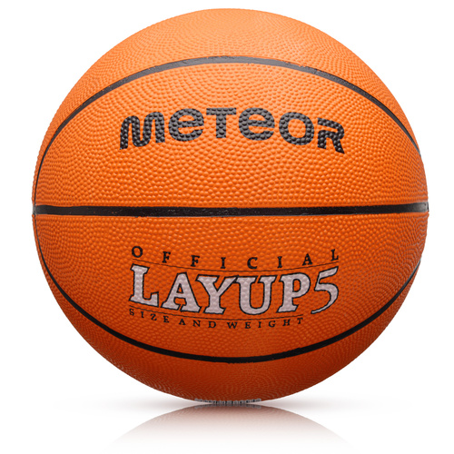 Piłka koszykowa Meteor Layup 5 pomarańczowy